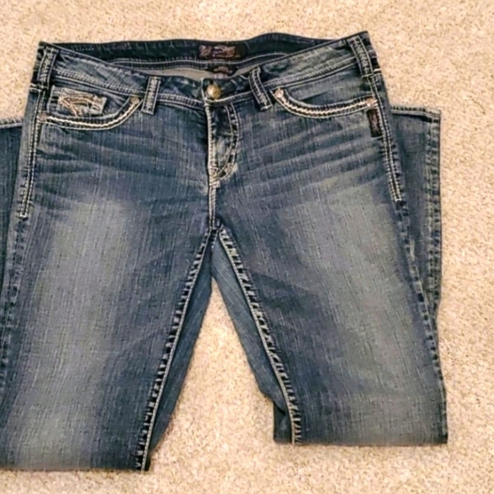 Silver Jeans Women's Low Rise Boot Cut Denim